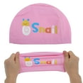 thumbnail image 5 of Unique Bargains 1 Pc Knitted PU Elastic Cartoon Snail Swim Cap Pink, 5 of 6