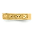 thumbnail image 4 of 14K Yellow Gold Ring Band Themed Polished X & Hearts, 4 of 5
