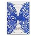 thumbnail image 2 of Jofanza 5X7.3 Inch 20PCS Laser Cut Wedding Invitation Cards with Butterfly and Envelope for Engagement QuinceaÃ±era Party Invitations Card (Royal Blue Glitter), 2 of 4