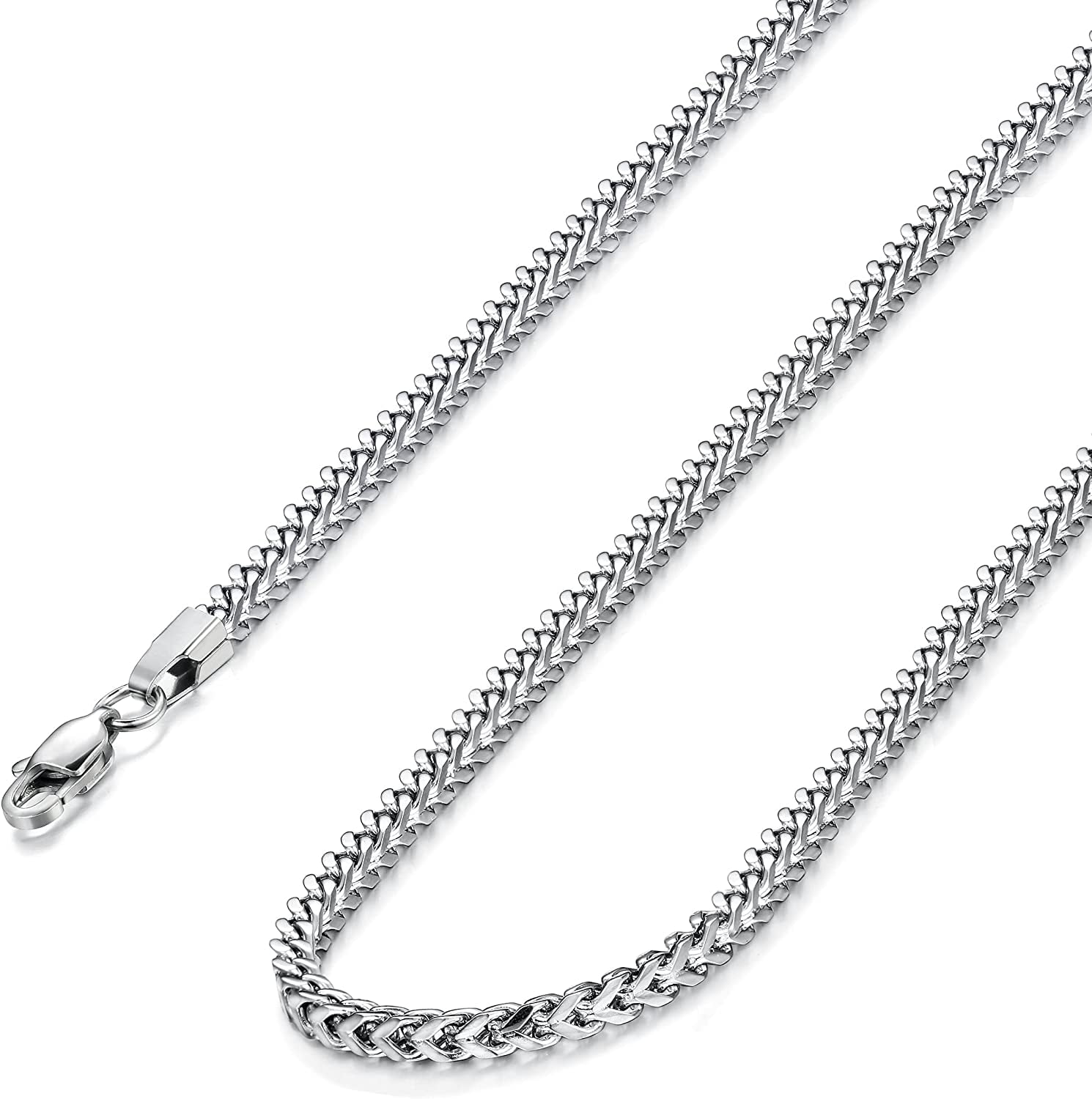 Black Stainless Steel Curb Chain Necklace