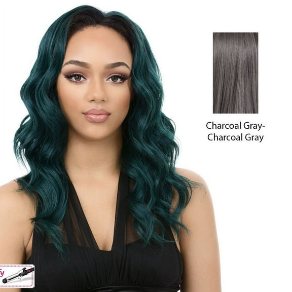 Synthetic Half Wig Aw Dallas Girl,CHARCOAL GREY