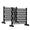 Black, variant on Expandable Wooden Garden Trellis 13" to 81" Wide 35" High Decorative Diamond Pattern Fence Panel for Climbing Plants Garden Yard Privacy Screen Pet Barrier