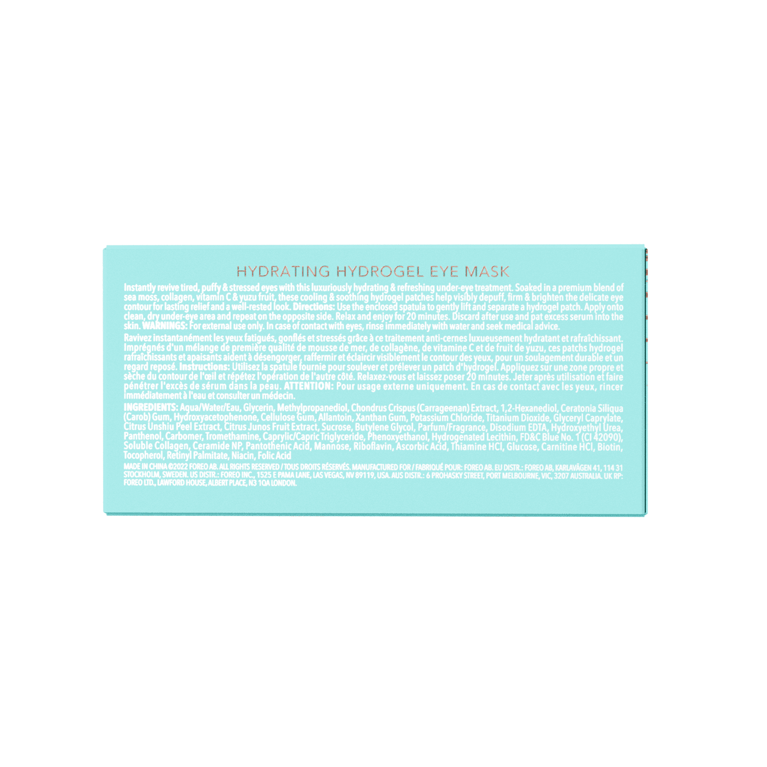 FOREO Eye Revive IRIS 2 Bundle + FOREO IRIS Hydrating Hydrogel Eye Mask, 60 pcs - Fuchsia