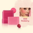 thumbnail image 1 of Reduce Price! WSBDENLK Flat Tube Fruit Powder Blusher Stick 2 In 1 Mouth Red Lipstick Easy To Color High Gloss Cosmetic Rouge 10g, 1 of 1