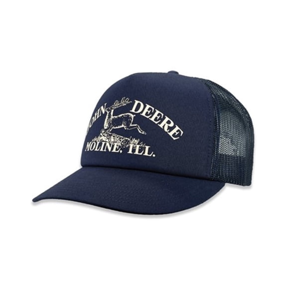 John Deere Men's Logo Print Ball Cap Navy One Size