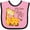Pink and Black, variant on Inktastic My Oma Loves Me Boys or Girls Baby Bib