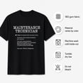 thumbnail image 6 of Maintenance Technician Definition Graphic T-Shirt, Unisex Classic Fit Tee, 6 of 9