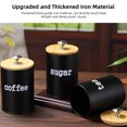 thumbnail image 4 of 3PCS Canister Sets for Kitchen Counter, Storage Canister Multifunctional Storage Jar with Lid for Tea Coffee Sugar, Kitchen Canister Set Food Container Organizer, 4 of 7