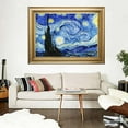 thumbnail image 3 of IDEA4WALL Starry Sky by Vincent Van Gogh Art Prints Peel and Stick Removable Wall Murals for Home Decoration - 36"x48", 3 of 5