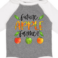 thumbnail image 4 of Inktastic Future Apple Farmer- Apples and Leaves Boys or Girls Long Sleeve Baby Bodysuit, 4 of 5