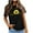 Black womens tops summer, variant on USSUMA Sunflower Print T-Shirts for Women Trendy Funny Teens Cute Graphic Women's Shirts and Blouses Short Sleeve Women Tops Dressy Casual Summer Round Neck Plus Tunics Beach