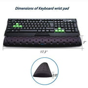 BRILA Memory Foam Mouse & Keyboard Wrist Rest Support Pad Cushion Set for Computer, Laptop, Office Work, PC Gaming -