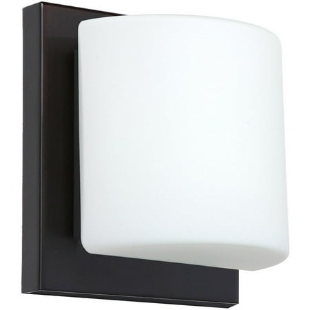 

Besa Lighting - Paolo - 5.5 Inch 5W 1 LED Mini Wall Sconce Bronze Opal Matte