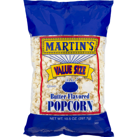 Martin's Butter Flavored Popcorn 10.5 oz. Value Size Bag (3