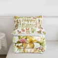 thumbnail image 5 of Erosebridal Happy Easter Rabbit Twin Comforter Sets,Retro Watercolor Easter Eggs Bedding Set For Girls Kids Reversible 2pcs, 5 of 7