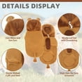 thumbnail image 5 of Monebena Dog Lion Costume, Dog Halloween Costume, Lion Mane Dog Outfits Fleece Sweater Hoodie Clothes,Pet Funny Cosplay Dress up Cold Weather Coats with Leash Hole for Small Medium Large Dogs S, 5 of 8