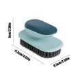 thumbnail image 3 of TZYUDK Handle Laundry Brush Household Small Brush Clothes Shoes Cleaning Brush Board Brush Multifunctional Soft Bristle Shoe Brush For Restroom Blue Plastic, 3 of 6