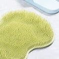 thumbnail image 4 of Estera de fregado para masajeador de pies, cepillo limpiador de fregador de pies con gancho plegable TPR con ventosa verde, 4 of 5