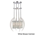 thumbnail image 3 of Woodbridge Lighting Crescent 4-Light Pendant in Satin Nickel/Iridescent Mosaic, 3 of 3
