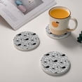 thumbnail image 2 of Circular Drink Coasters Set Spider Web Spooky Spiders Beautiful Home Decor Diatomite Heat-Resistant Diatomite Protect Table Countertop, 2 of 7
