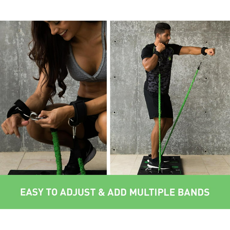 Bliv klap Pensioneret BodyBoss Home Gym 2.0 - Full Portable Gym Home Workout Package - Green -  Walmart.com