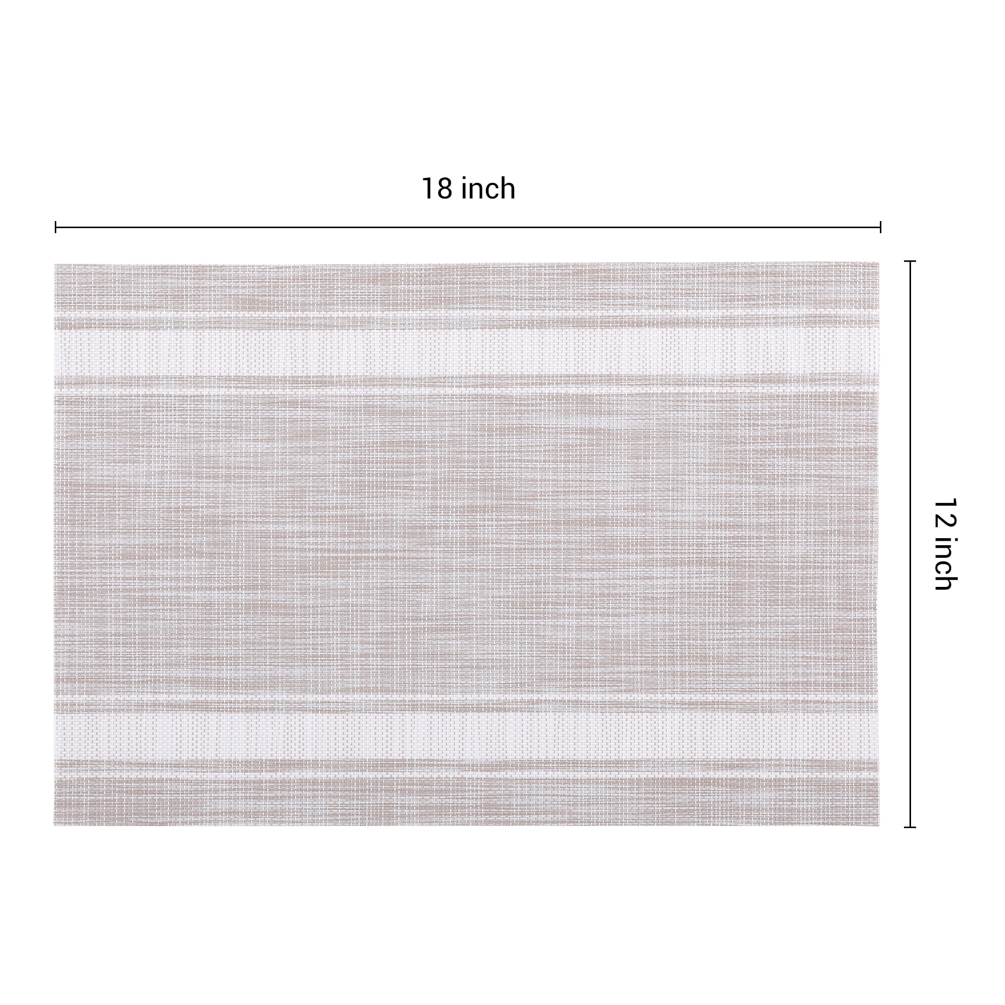 Unique Bargains Placemats Set of 6 Vinyl Placemats White