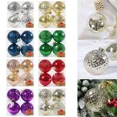 thumbnail image 2 of bolas de Navidad de 10 cm para colgar en el árbol de Navidad, de plástico, para decoración de Año Nuevo 2024, 2 of 5