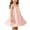 Pink, variant on LOOK! Auroural Children's Summer Solid Casual Comfortable Sleeveless Camisole Dress(0-8 Years)