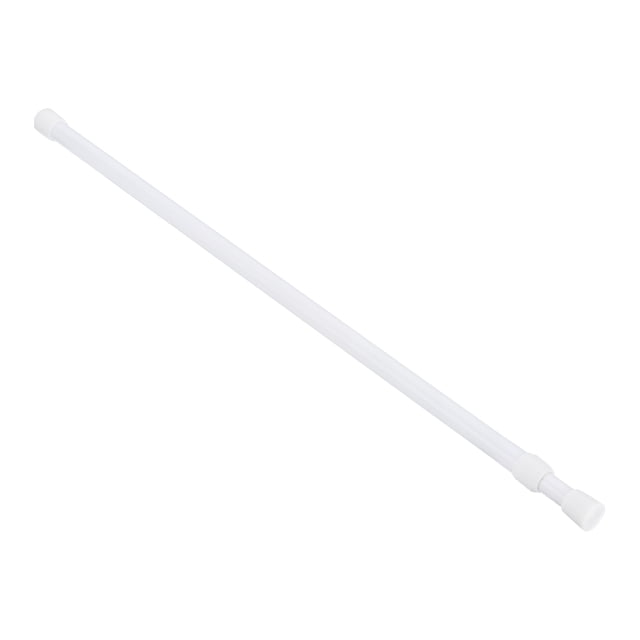 Tringle à Rideau à Tension, Réglable de 20 à 35 Pouces, Tringle à Ressort Blanche de 0,51 Pouces de Diamètre Sans Perçage, Tringle à Tension Extensible