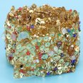 thumbnail image 2 of ,1m DIY Shiny Colorful Stones Trim Ribbon Dress Decor Trim Top Tier Quality, 2 of 8