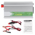 thumbnail image 1 of 1200W Car Power Voltage Inverter DC12V to AC220V Correction Waves Low Noise with LED Indicator, 1 of 14