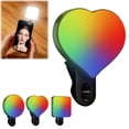 thumbnail image 2 of Clip-On LED Selfie Ring Light for Phone, RGB Rechargeable Fill Light for Makeup, Photo, Video Conferences & Vlogging, Portable Laptop Lighting for Photography & Live Streaming, 2 of 8