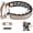 Brown, variant on Prong Collar for Large Medium Dogs, Patented Reflective Pinch Collar with Metal Buckle, No Pull Adjustable Hidden Covered Dog Walking Training for Pitbull German Shepherd Doberman(Purple, L)