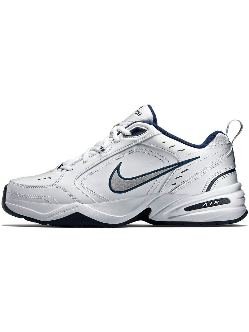 Men's Nike Air Monarch IV White/Silver/Navy (415445 102) 13 Walmart.com