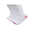 thumbnail image 2 of Wonder Nation Girls Cushioned Crew Socks, 10-Pack, Sizes S (6-10.5) - L (4-10), 2 of 5