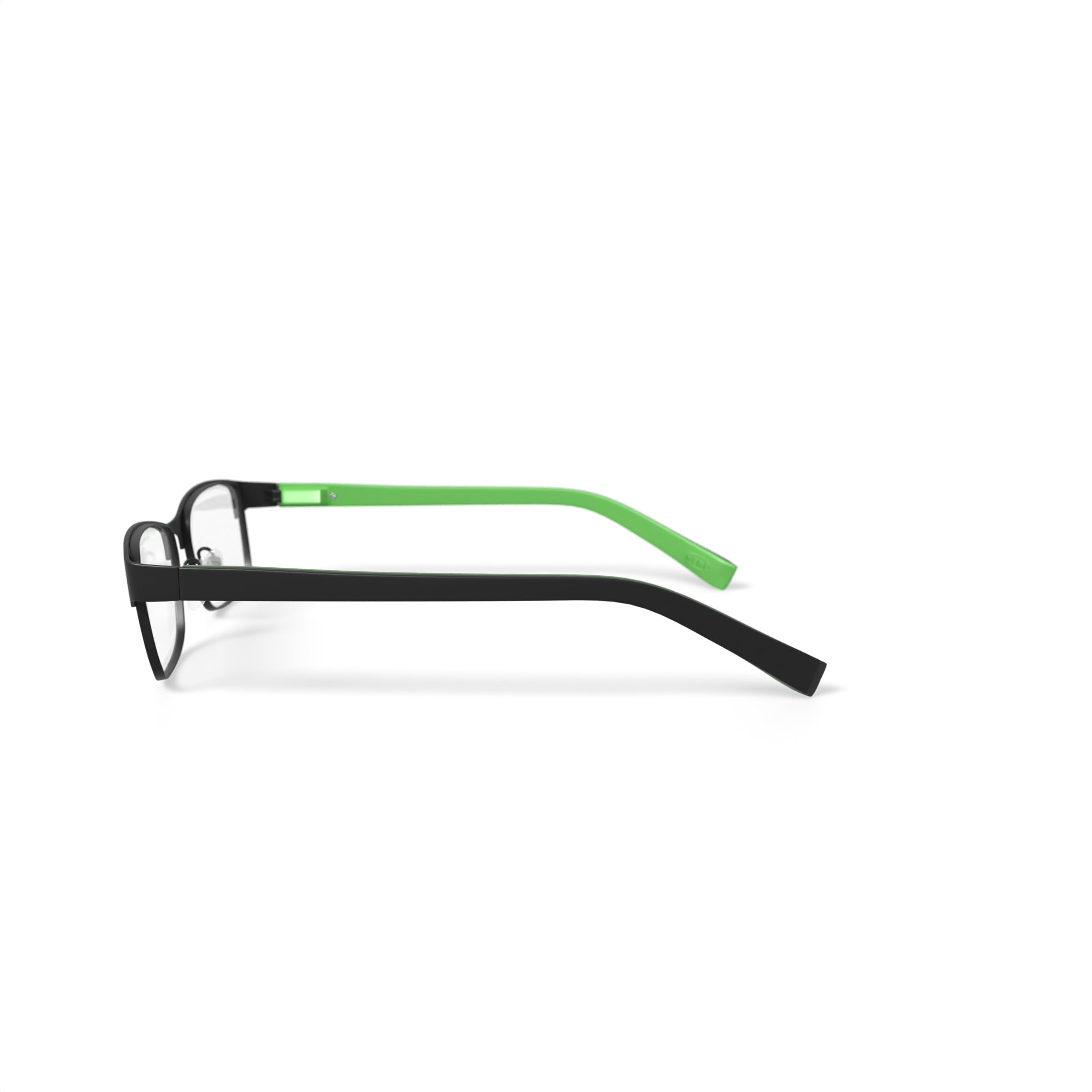 Nerf Tactical Youth Rectangular Prescription Eyeglasses with Case, Black/Green