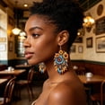 thumbnail image 2 of Boho Dreamcatcher Dangle Earrings, Vintage Western Indian Style Design, Exquisite Tassel Jewelry For Women Daily Outfit Matching Party Dress Up And Fashion Decoration., 2 of 6