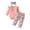 Pink, variant on Paguaki Baby Girls Clothes Ruffle Long Sleeve Floral Print Bodysuit 3PCS Baby Layette Set Newborn Onesies