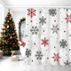 thumbnail image 1 of CaiYueKe Winter Shower Curtains for Bathroom Snowflake Shower Curtain Christmas Bathroom Decor Winter Holiday Washable Durable Fabric Bathroom Curtains 71x35.4 Inch, 1 of 7