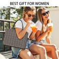 thumbnail image 5 of Large Capacity Tote Bag,Colorful Skull Pattern Handbag Fashion Luxury Tote Bag,15.7"x13"x 5.1" Inches,Laptop Compatible, 5 of 6