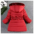 thumbnail image 4 of Toddler Coat Winter Coats for Boys with Pocket Zip up Solid Color Long Sleeve Winter Down Coat for Toddler 6-7 Years, 4 of 4