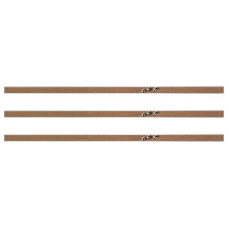 Cork Strip Bulletin Bar - Aluminum, 3-Pack