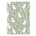 thumbnail image 7 of FORMRS 1-Subject Spiral Notebook 8" x 5" College Ruled 60 Refillable Sheet A5 Hard Cover, Green Floral Cat Pattern, 7 of 7