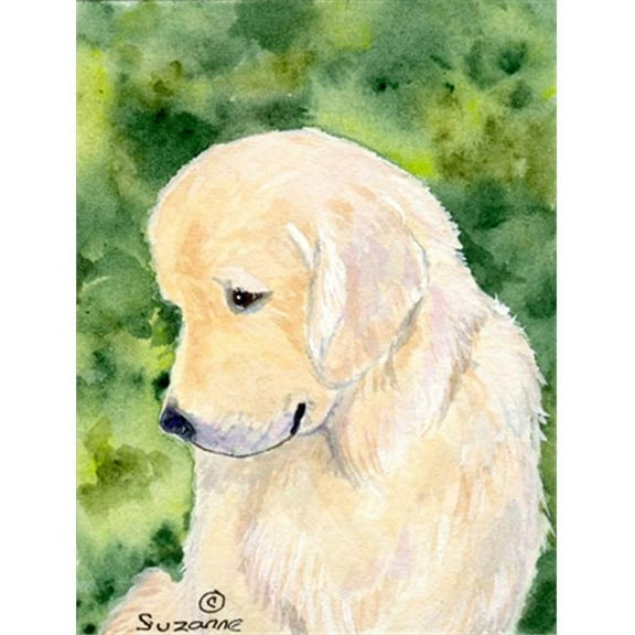 28 x 40 in. Golden Retriever House Size Canvas Flag