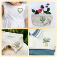 thumbnail image 6 of 32Pcs Lily of The Valley Water Soluble Hand Sewing Stabilizers 8.3"x11.7" Flower Embroidery Pattern 4 Floral Stick and Stitch Embroidery Paper, 6 of 7