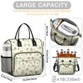 thumbnail image 5 of OBREWU Pioneer Floral Pattern Women's Insulated Leakproof Large Lunch Bag, Oxford Cloth, 5 of 7