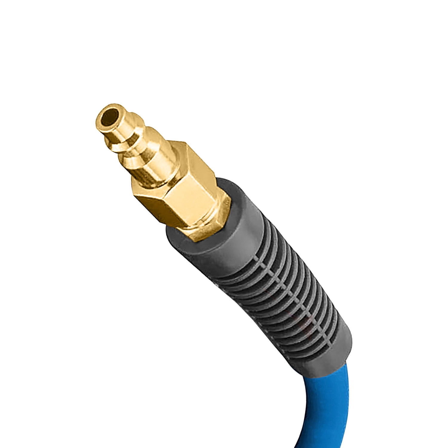Estwing E38100PVCR 3/8" x 100' PVC / Rubber Hybrid Air Hose with 1/4" Brass Fittings