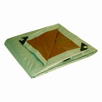 Manufacturer Varies Tarp,Brown,Silver,10.33 ft L,10.5 ft W 21010
