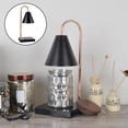 thumbnail image 4 of lámpara calentador de velas Calentador de cera Quemador de cera eléctrico Calentador de decorativa Luces de té Quemador de aceite Lámpara Fanmusic lámpara calentador de velas, 4 of 6