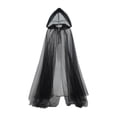 thumbnail image 2 of Capa de Halloween de tul con ilusión negra para espectáculos de escenario, cosplay, , fiestas temáticas, 2 of 8
